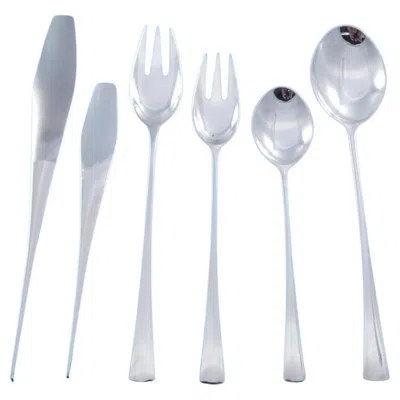 Pre-owned Dansk Tjorn By  Sterling Silver Flatware Set 8 Service 50 Pieces Mid-century Mod