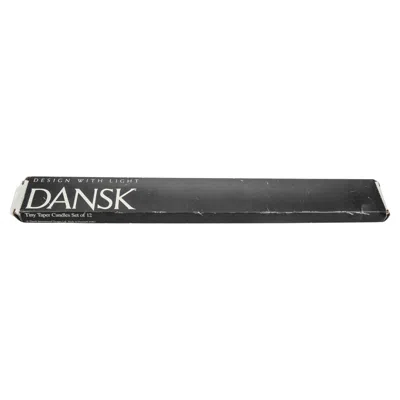 Pre-owned Dansk Vintage  16" White Tiny Taper Candles Set Of 12 In Box