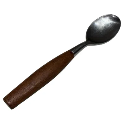 Pre-owned Dansk Vintage  Fjord Pattern Serving Spoon Jens Quistgaard Ihq Danish Modern In Brown