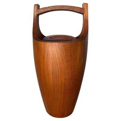 Pre-owned Dansk Vintage  Large Teak Congo Ice Bucket By Jens H. Quistgaard In Brown