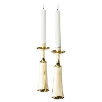 Pre-owned Dansk Vintage Midentury Brass Candlestick By Jens Quistgaard, Denmark, 1950s In Sand