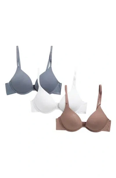 Danskin 3-pack Assorted Breathable Micro Mesh Underwire Bra