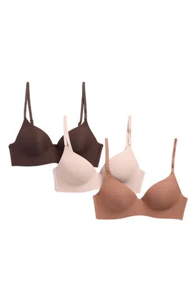Danskin 3-pack Assorted Flexible Wirefree Molded Bra