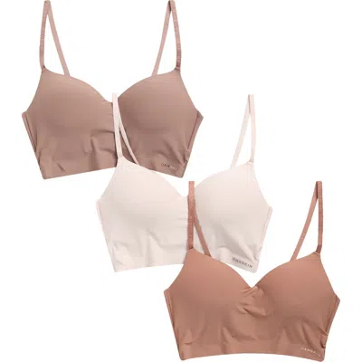 Danskin 3-pack Hidden Cup Molded Wireless Bralette