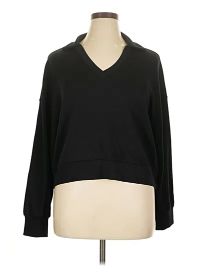 Pre-owned Danskin 3/4 Sleeve T-shirt In Black