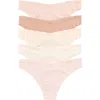 Danskin 5-pack V-waist Microfiber Tangas In Multi