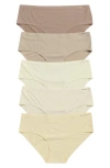 Danskin 5-pack Microfiber Hipster Briefs In Neutral