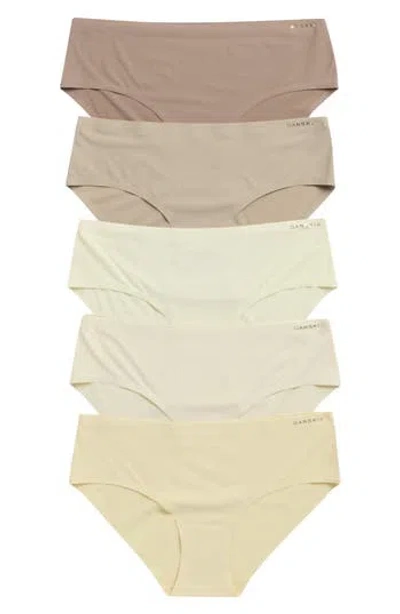 Danskin 5-pack Microfiber Hipster Briefs In Neutral