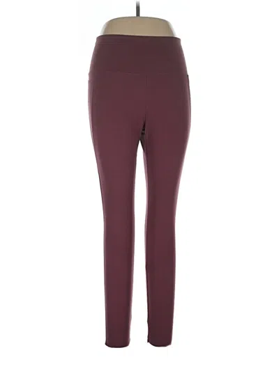 Pre-owned Danskin Active Pants In Burgundy