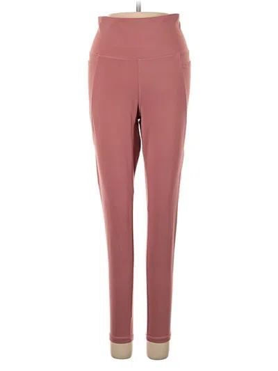 Pre-owned Danskin Active Pants In Burgundy