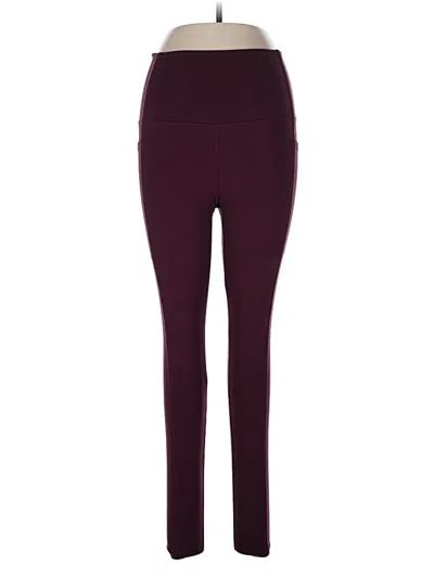 Pre-owned Danskin Active Pants In Burgundy