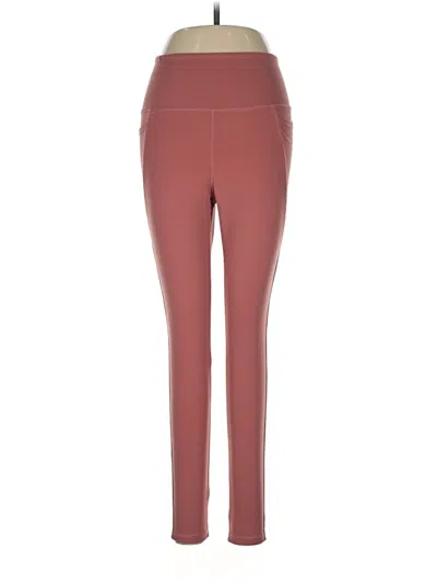 Pre-owned Danskin Active Pants In Burgundy