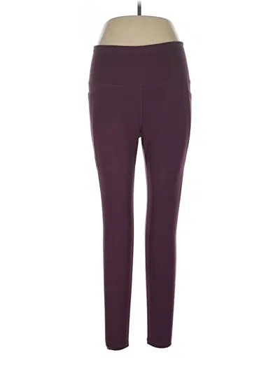 Pre-owned Danskin Active Pants In Burgundy