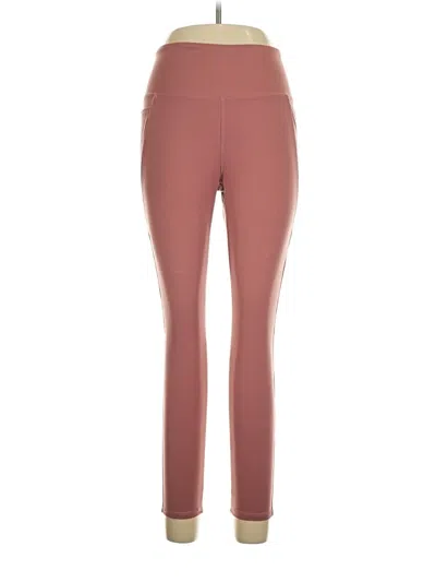 Pre-owned Danskin Active Pants In Burgundy