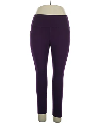 Pre-owned Danskin Active Pants In Purple
