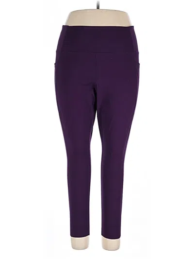 Pre-owned Danskin Active Pants In Purple