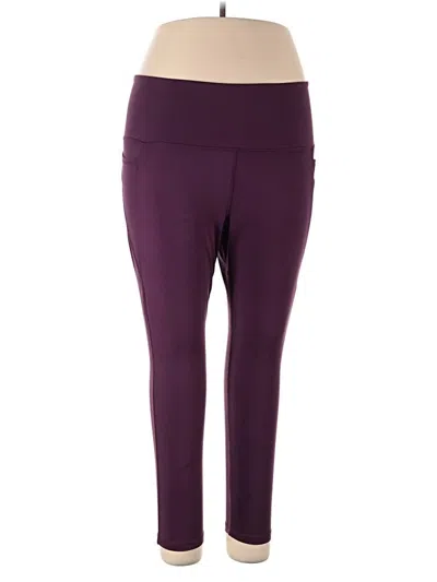 Pre-owned Danskin Active Pants In Purple