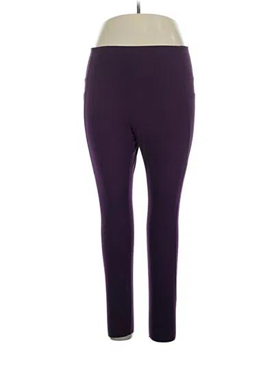 Pre-owned Danskin Active Pants In Purple