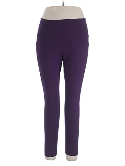 Pre-owned Danskin Active Pants In Purple