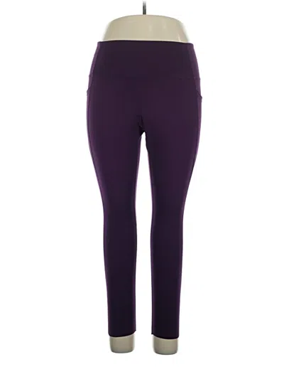 Pre-owned Danskin Active Pants In Purple