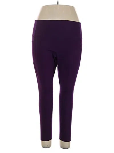 Pre-owned Danskin Active Pants In Purple