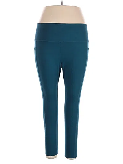 Pre-owned Danskin Active Pants In Teal