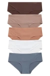 Danskin Assorted 5-pack Bonded Mesh Briefs