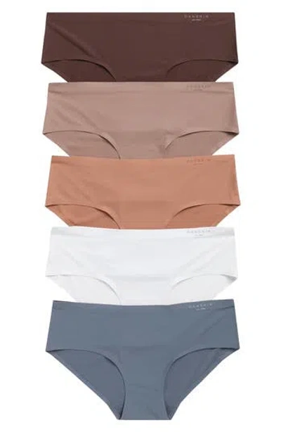 Danskin Assorted 5-pack Bonded Mesh Briefs