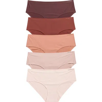 Danskin Assorted 5-pack Microfiber Hipster Briefs In Multi