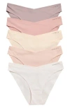 Danskin Assorted 5-pack V-front Crossover Briefs In Multi