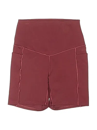 Pre-owned Danskin Athletic Shorts In Burgundy