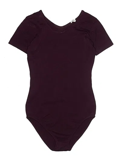 Pre-owned Danskin Bodysuit In Burgundy