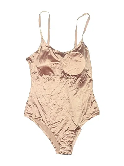 Pre-owned Danskin Bodysuit In Tan