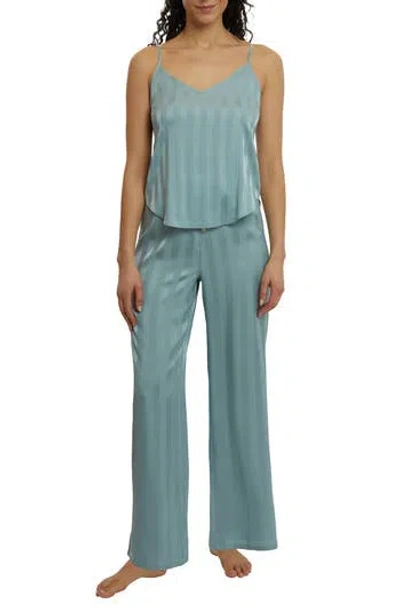 Danskin Camisole Satin Pajamas In Wanderlust Blue