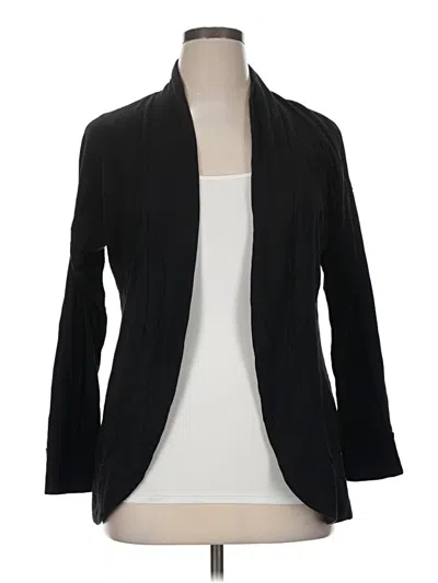 Pre-owned Danskin Cardigan Sweater In Black