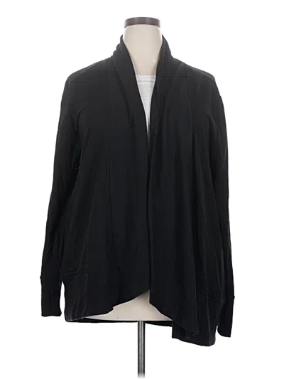 Pre-owned Danskin Cardigan Sweater In Black