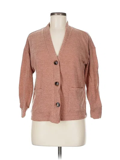 Pre-owned Danskin Cardigan Sweater In Brown