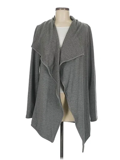 Pre-owned Danskin Cardigan Sweater In Gray