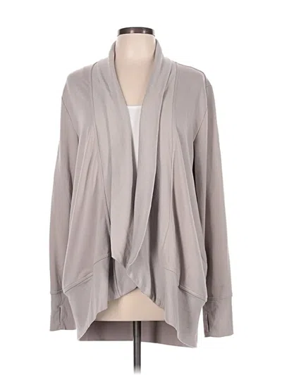 Pre-owned Danskin Cardigan Sweater In Gray