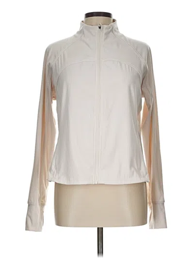Pre-owned Danskin Cardigan Sweater In Ivory