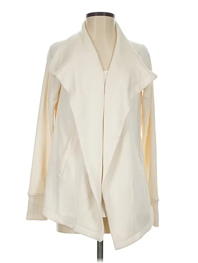Pre-owned Danskin Cardigan Sweater In Ivory