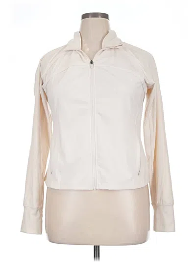 Pre-owned Danskin Cardigan Sweater In Ivory