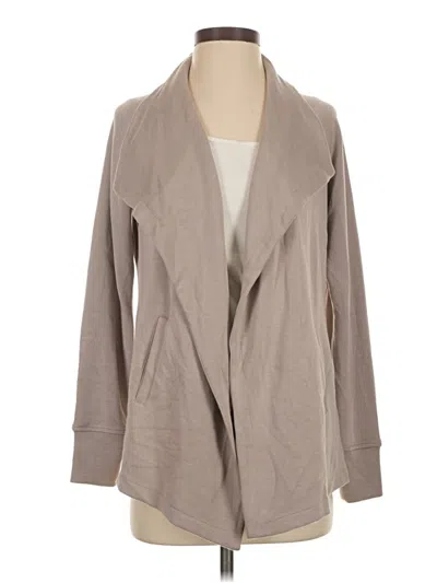 Pre-owned Danskin Cardigan Sweater In Tan