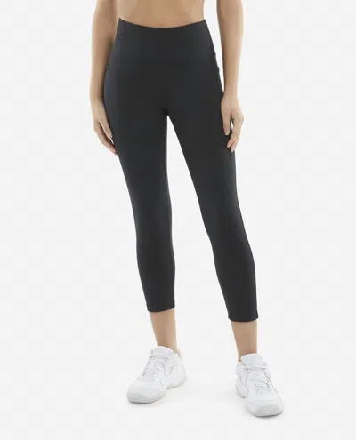 Danskin Cropped Legging In Black Salt
