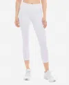 Danskin Curvy Cropped Leggings In White In White