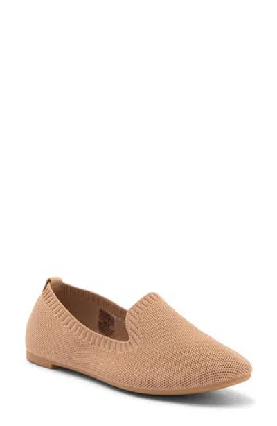 Danskin Dream Knit Flat In Camel