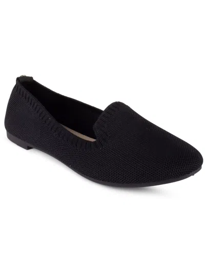 Danskin Dream Womens Knit Manmade Loafers In Black
