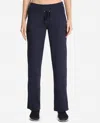 Danskin Essentials Drawcord Pants In Midnight Navy In Blue