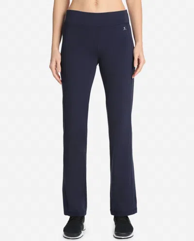 Danskin Essentials Drawcord Pants In Midnight Navy In Blue