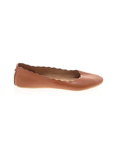 Pre-owned Danskin Flats In Tan